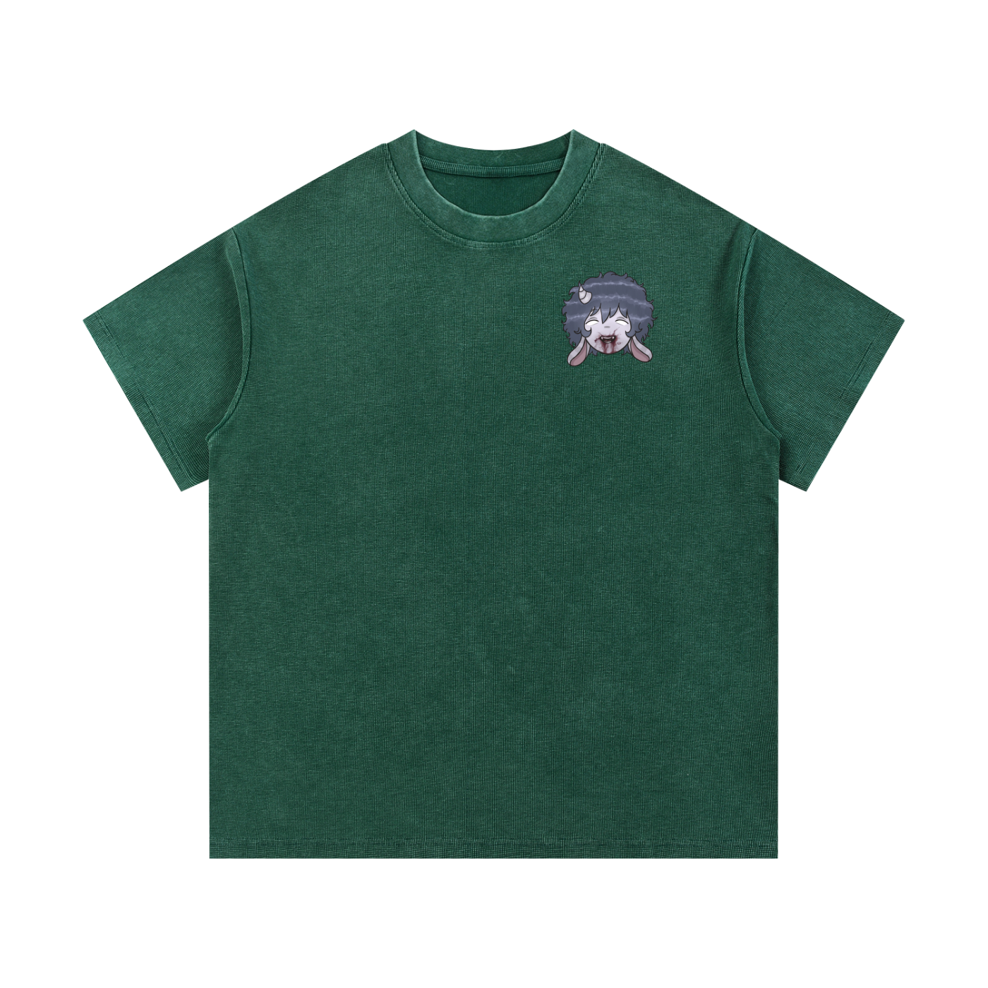 Mineral Wash Waffle Knit T-Shirt