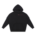 Snow Washed Raw Edge Double Layered Hoodie