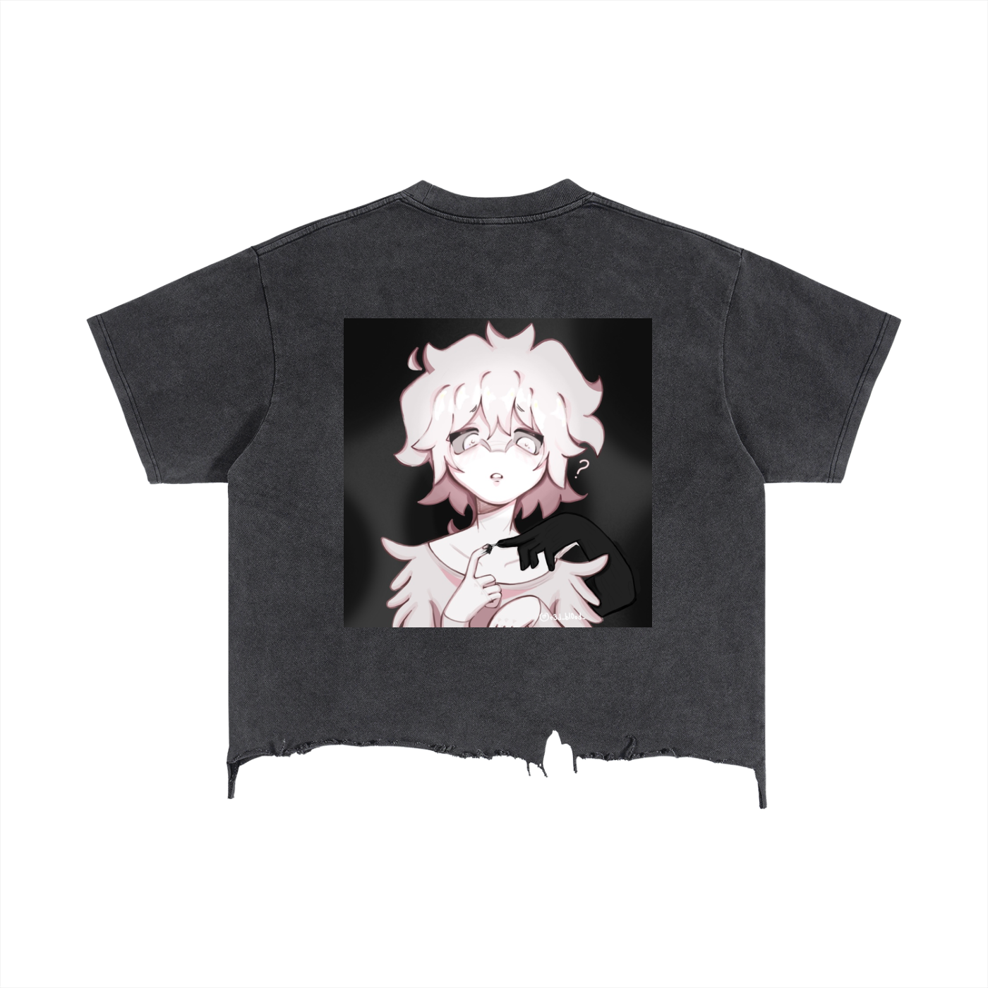 Vintage Wash Boxy Distressed Hem T-Shirt