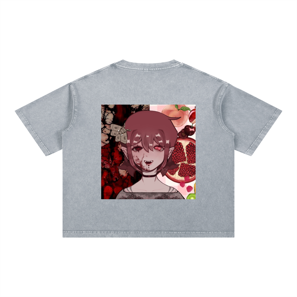 Mineral Wash Boxy Cotton T-Shirt