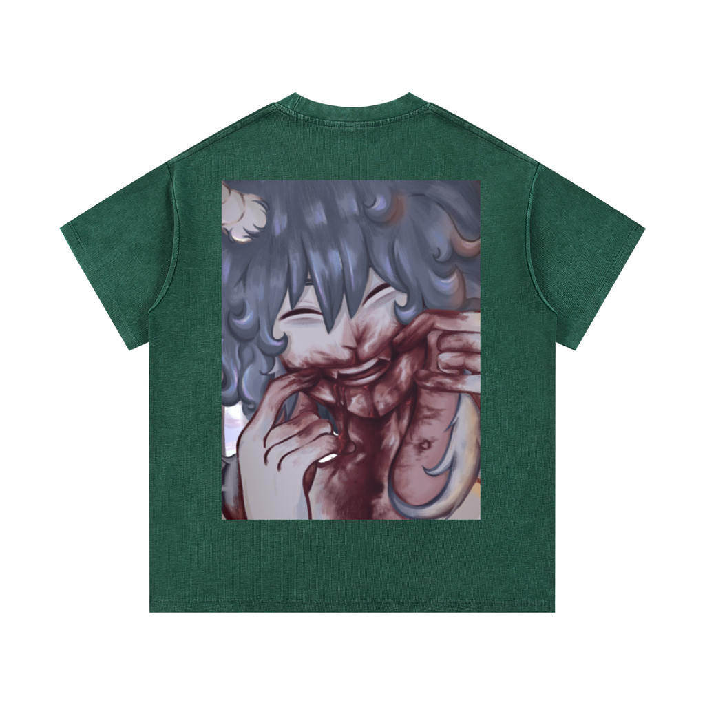 Mineral Wash Waffle Knit T-Shirt