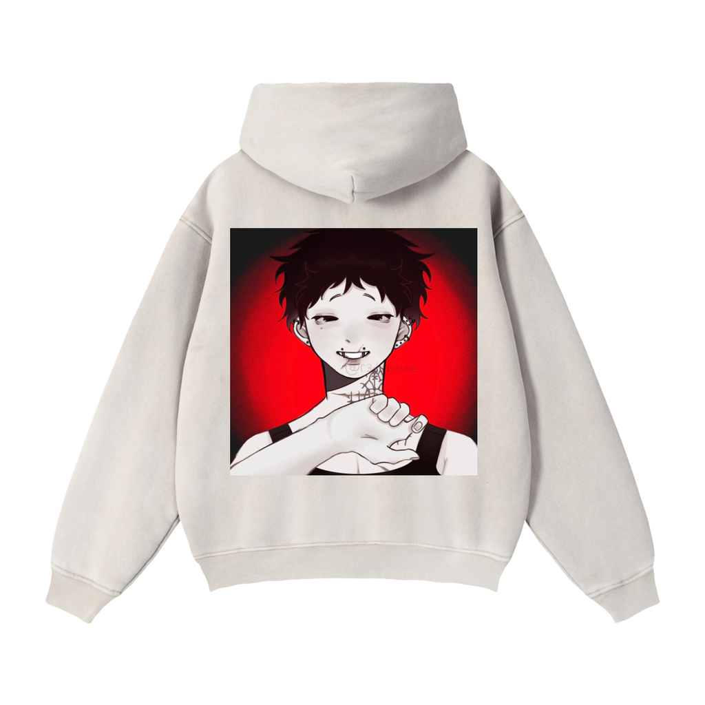 Zip-Through Boxy Fleece Hoodie