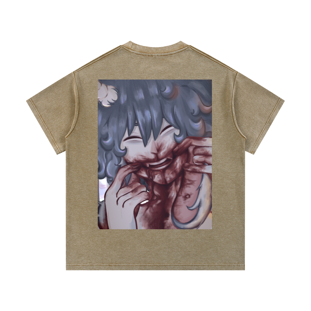 Mineral Wash Waffle Knit T-Shirt