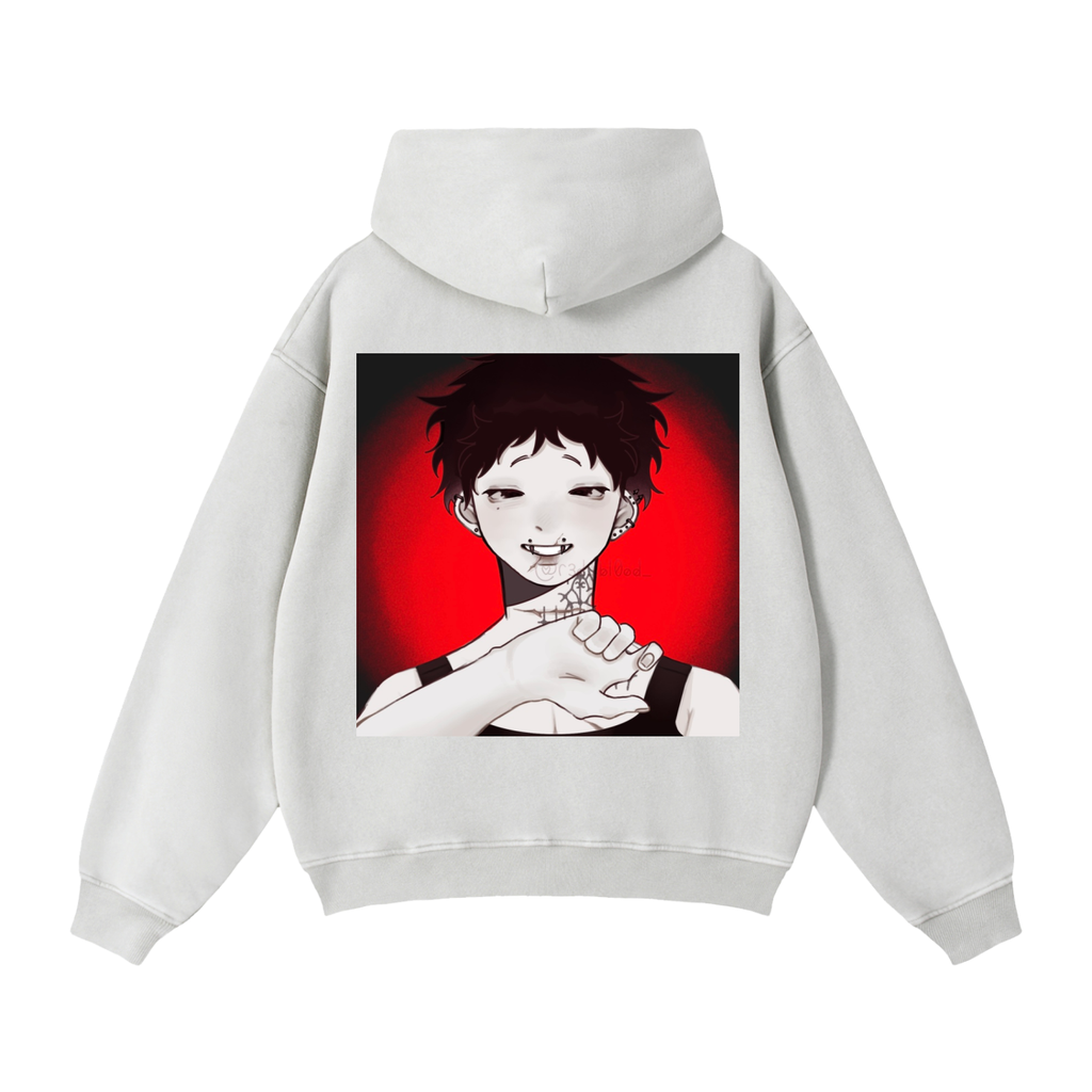 Zip-Through Boxy Fleece Hoodie