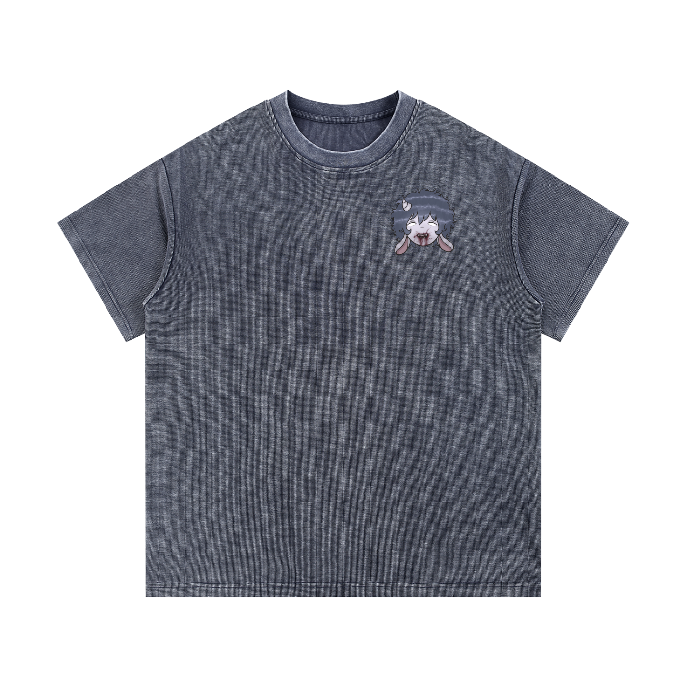 Mineral Wash Waffle Knit T-Shirt