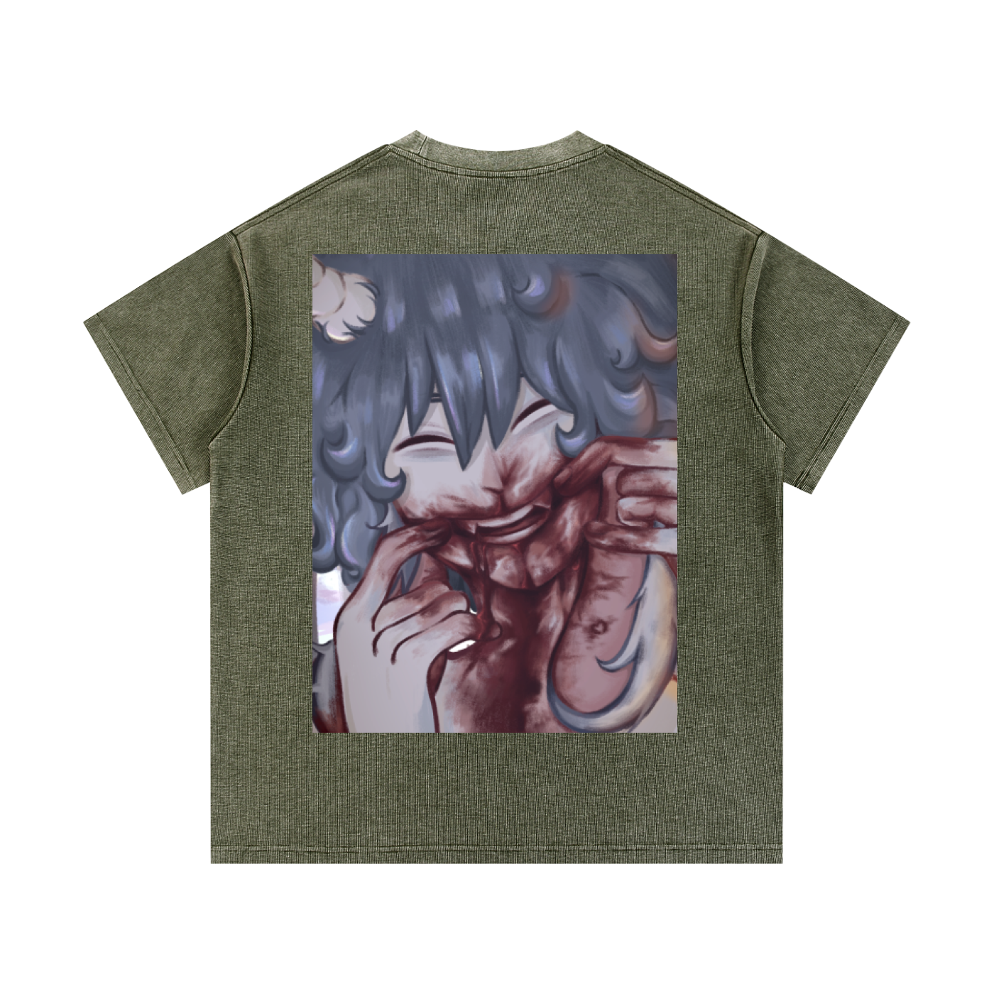 Mineral Wash Waffle Knit T-Shirt