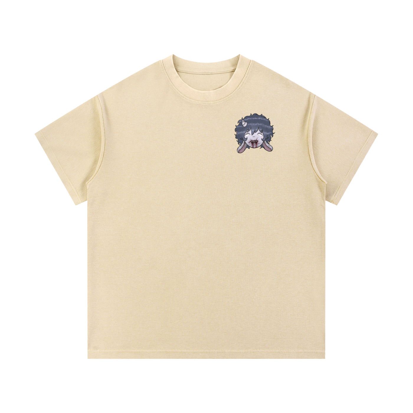 Mineral Wash Waffle Knit T-Shirt