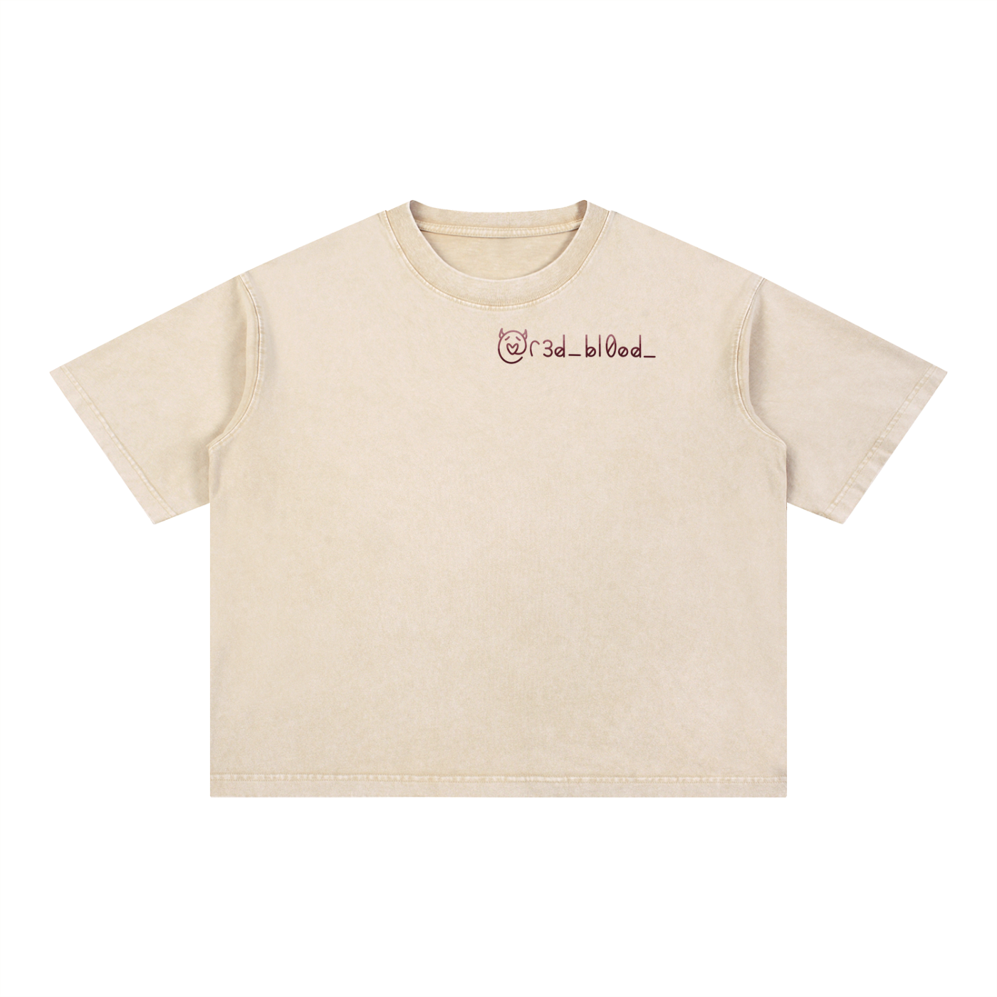 Mineral Wash Boxy Cotton T-Shirt