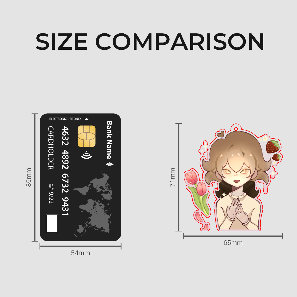 Imako Clear Acrylic Keychains