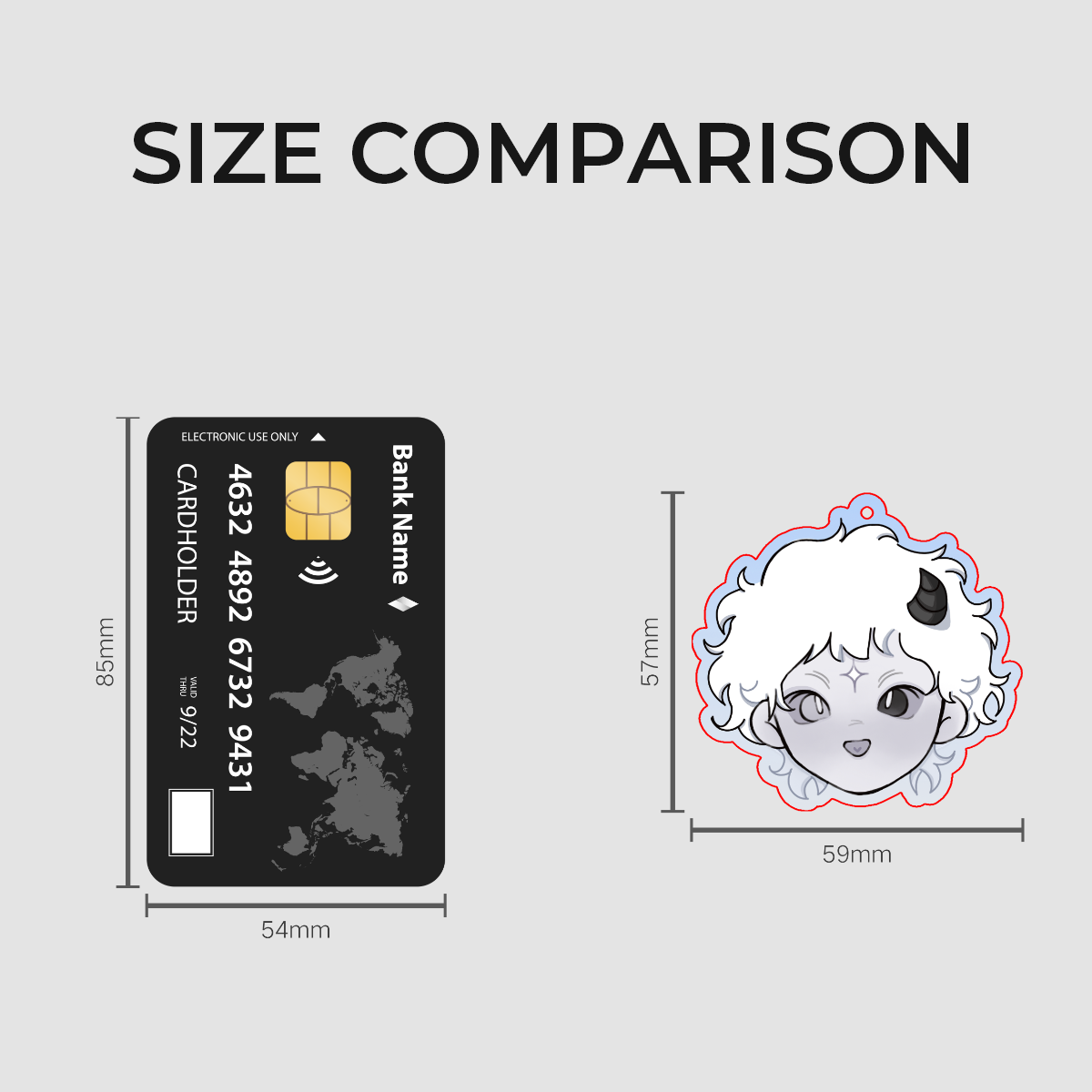 Kimera Clear Acrylic Keychains