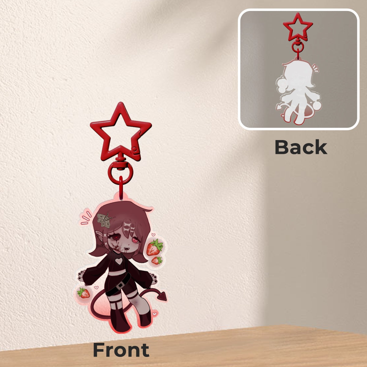 Reddy (Sona) Clear Acrylic Keychains