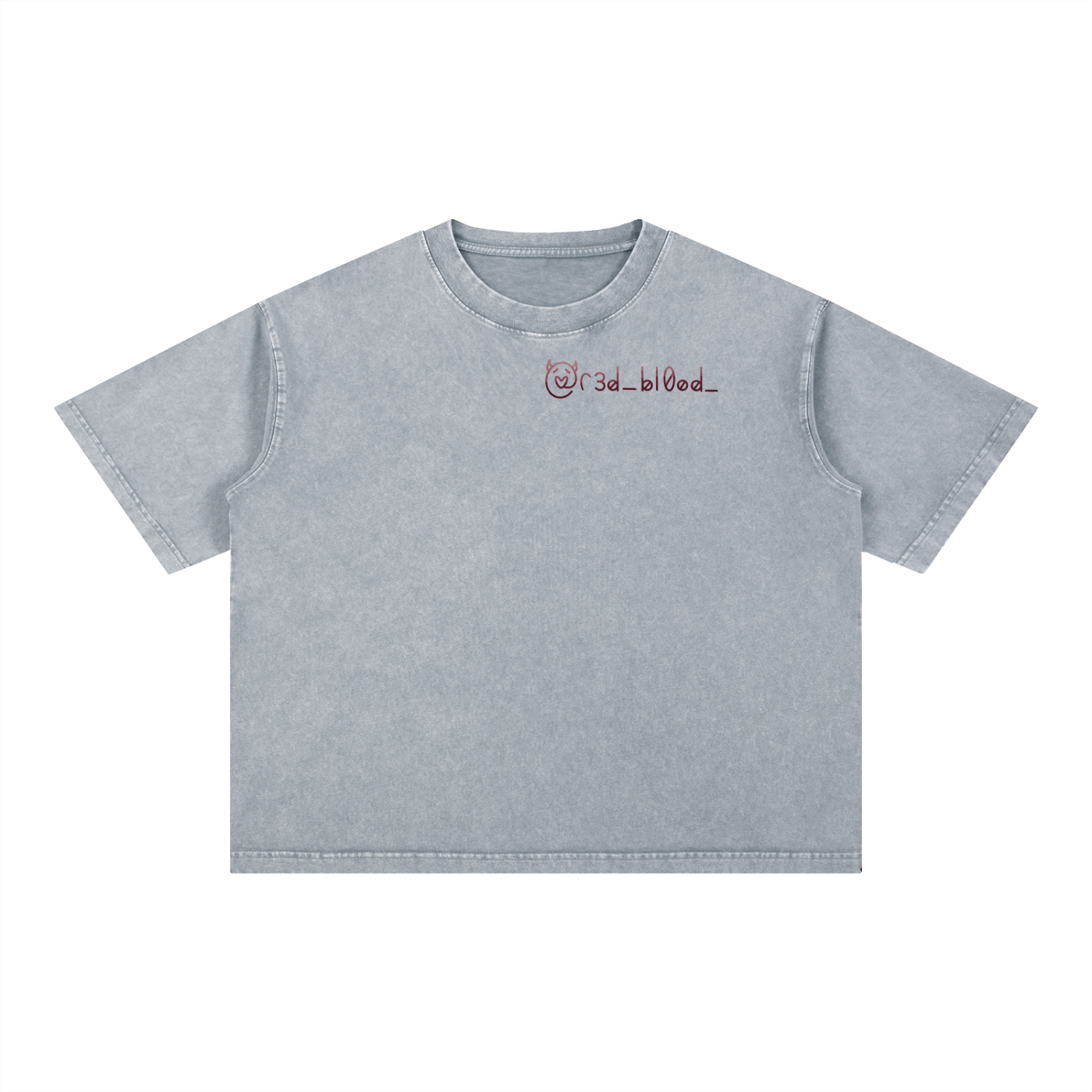 Mineral Wash Boxy Cotton T-Shirt