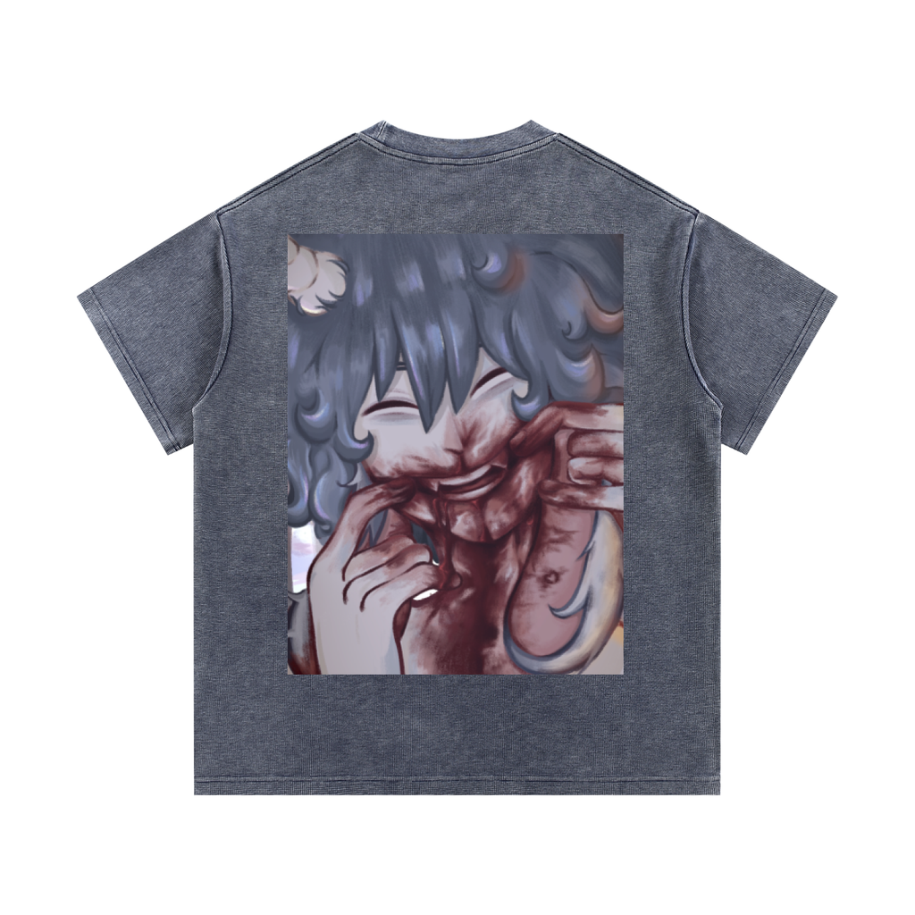 Mineral Wash Waffle Knit T-Shirt