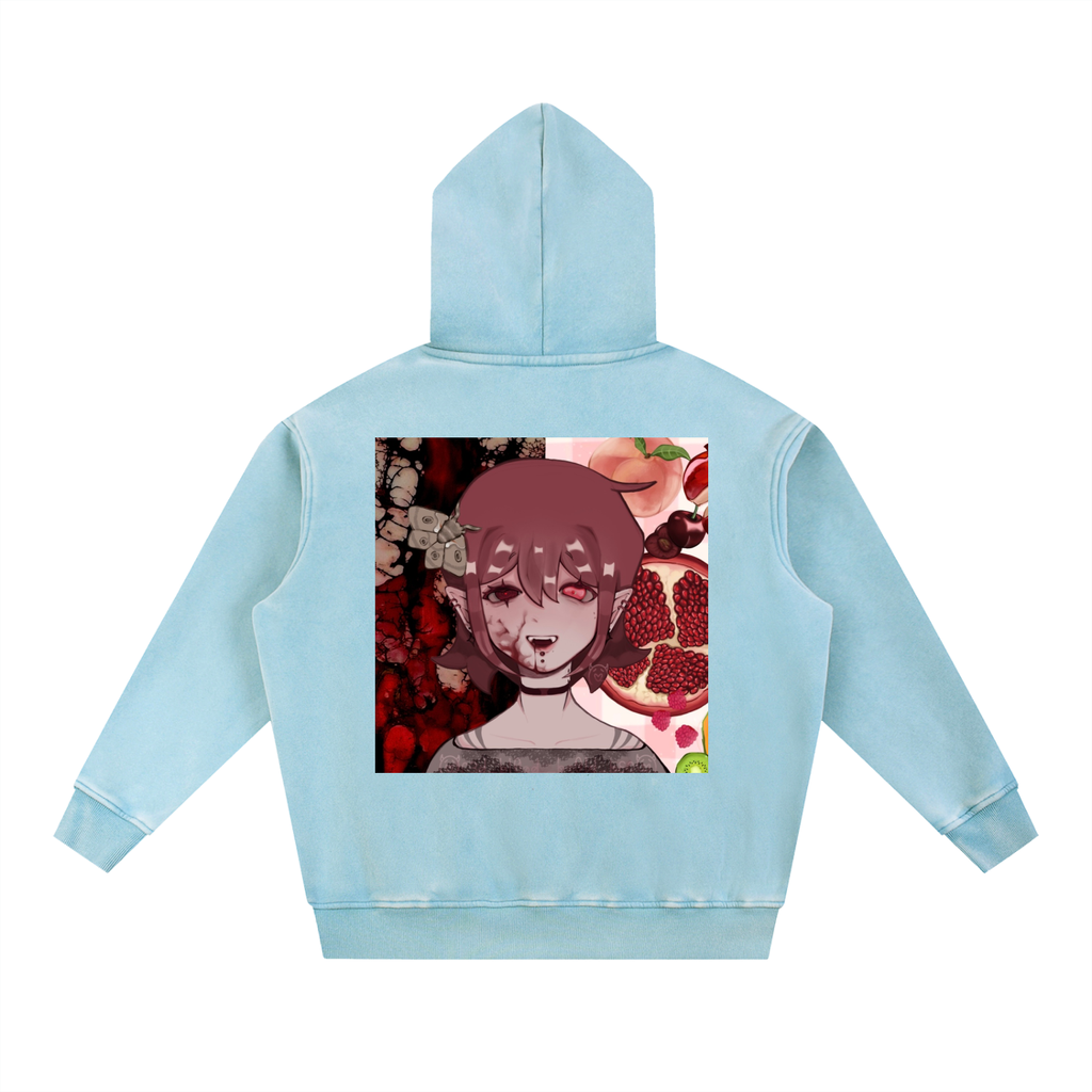 Snow Wash Fleece Oversize Hoodie