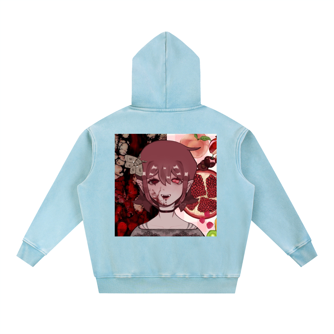 Snow Wash Fleece Oversize Hoodie