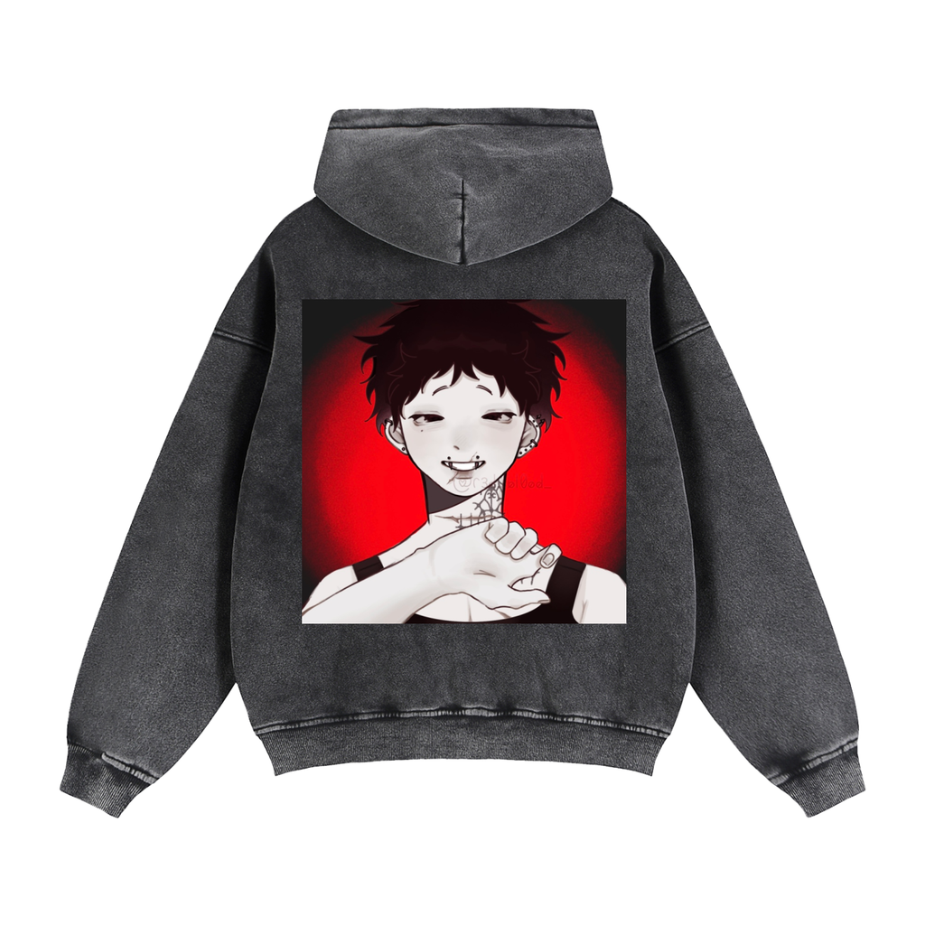Zip-Through Boxy Fleece Hoodie