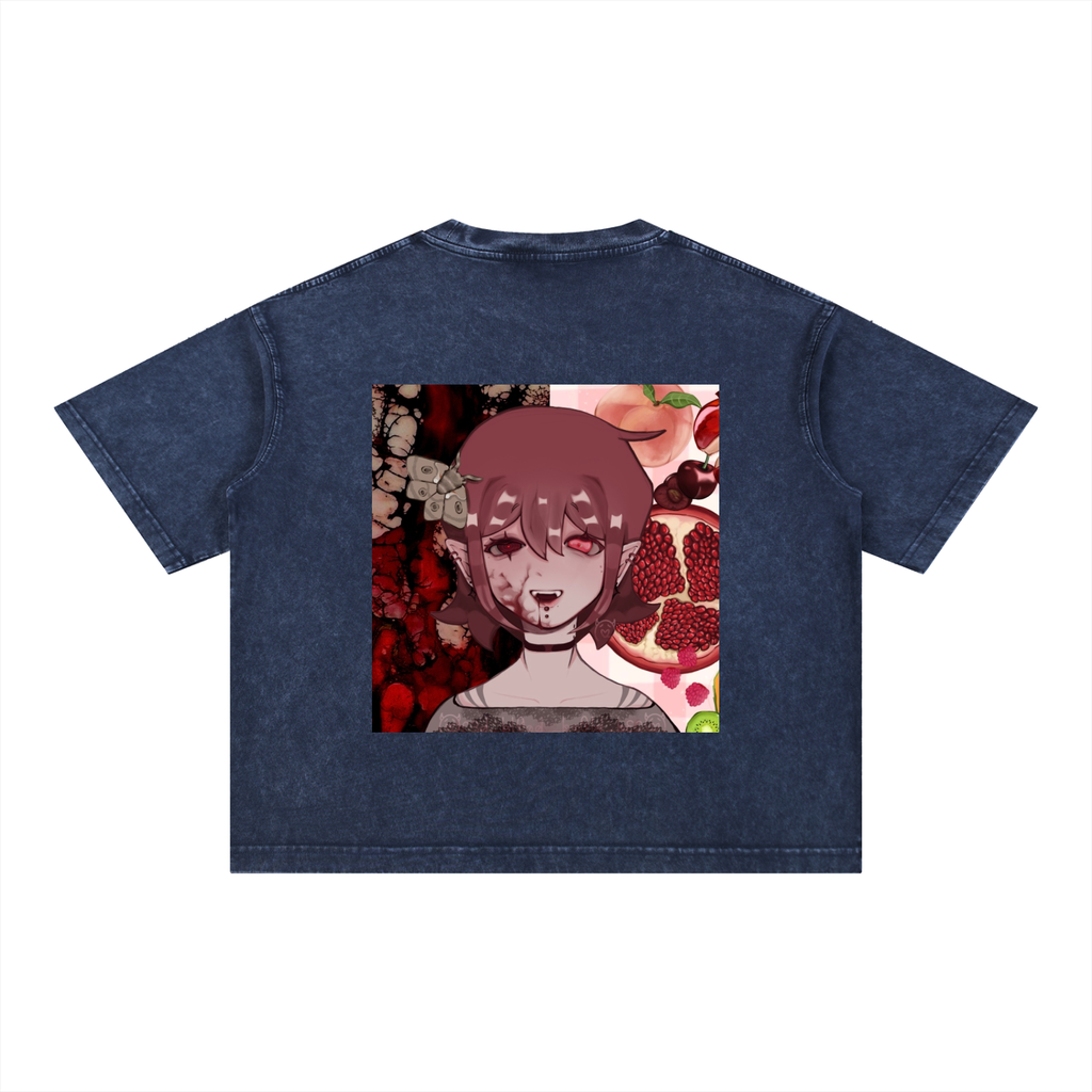 Mineral Wash Boxy Cotton T-Shirt