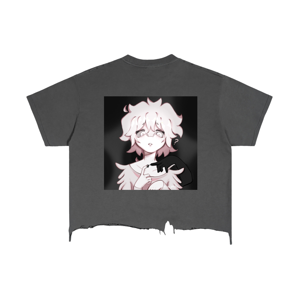 Vintage Wash Boxy Distressed Hem T-Shirt