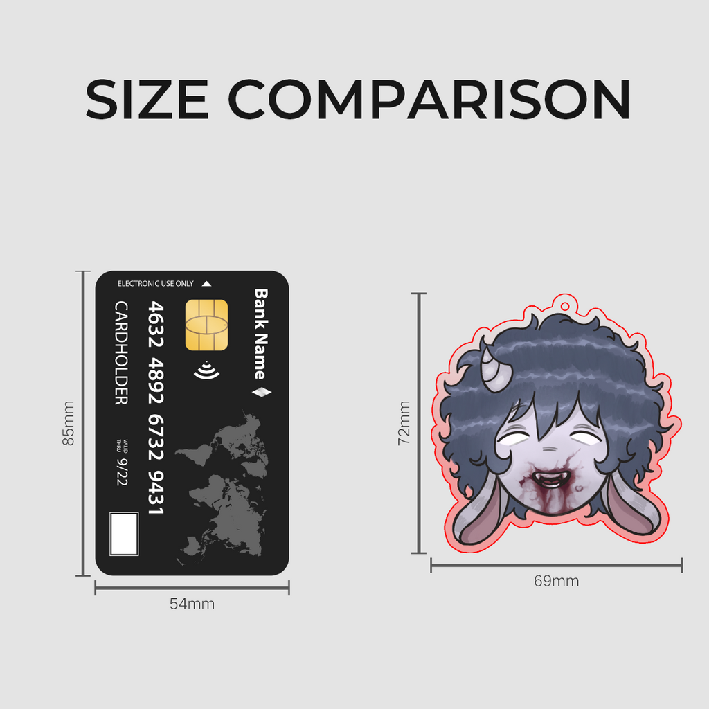 Mel Clear Acrylic Keychains