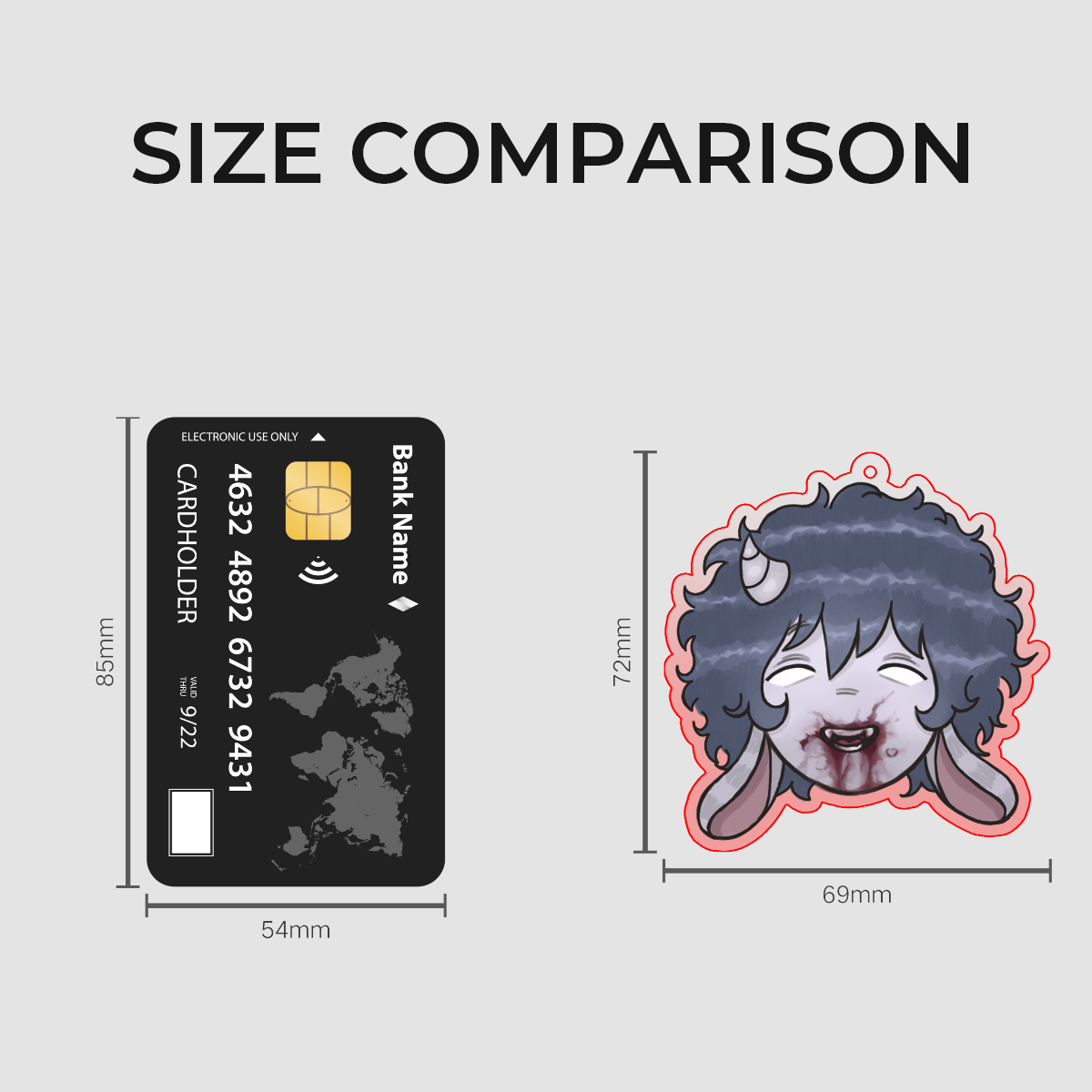 Mel Clear Acrylic Keychains