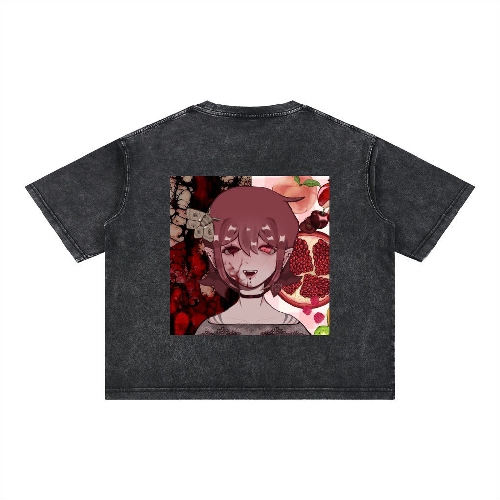 Mineral Wash Boxy Cotton T-Shirt