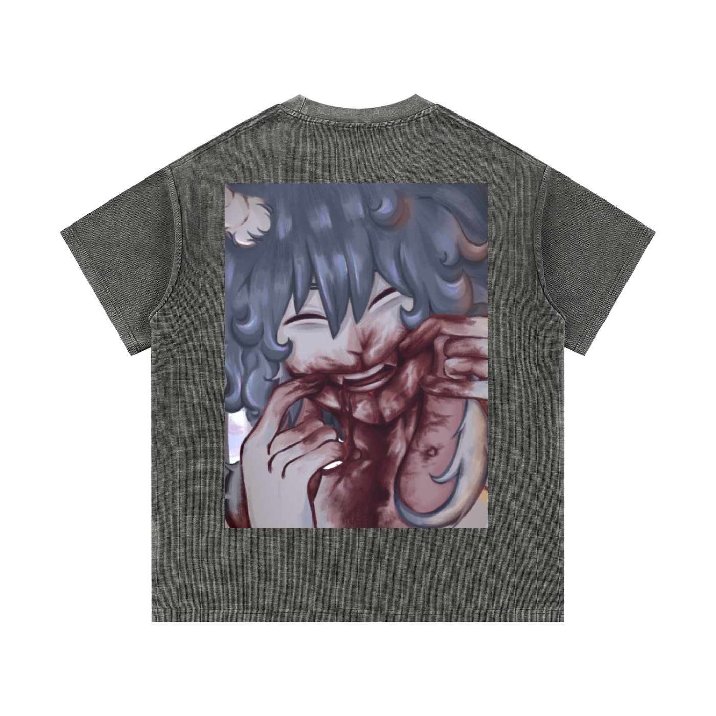 Mineral Wash Waffle Knit T-Shirt