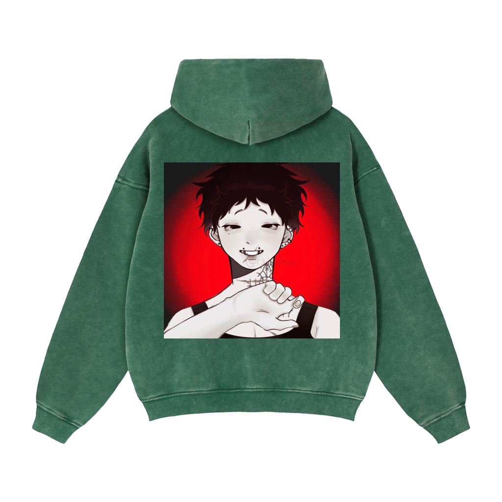 Zip-Through Boxy Fleece Hoodie