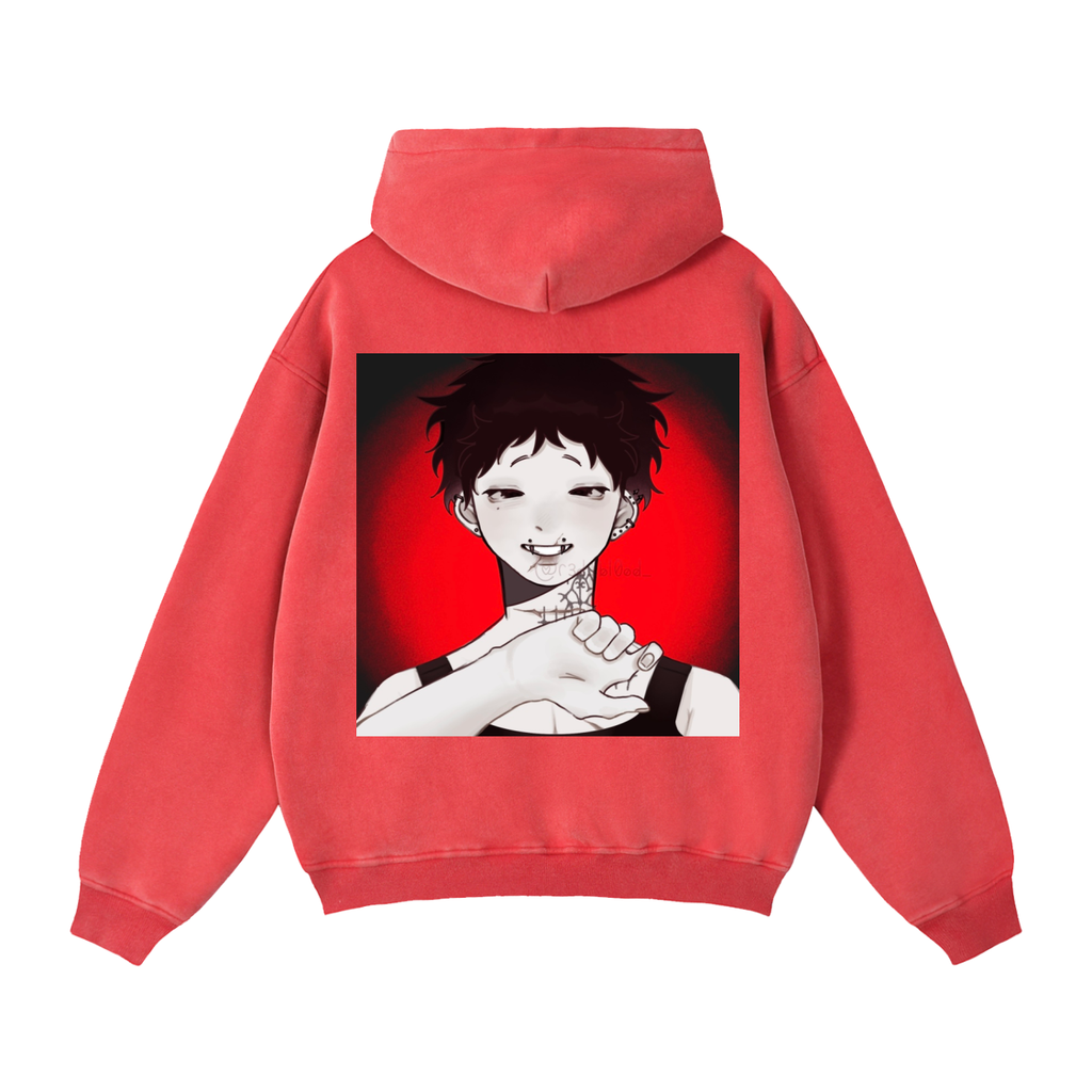 Zip-Through Boxy Fleece Hoodie