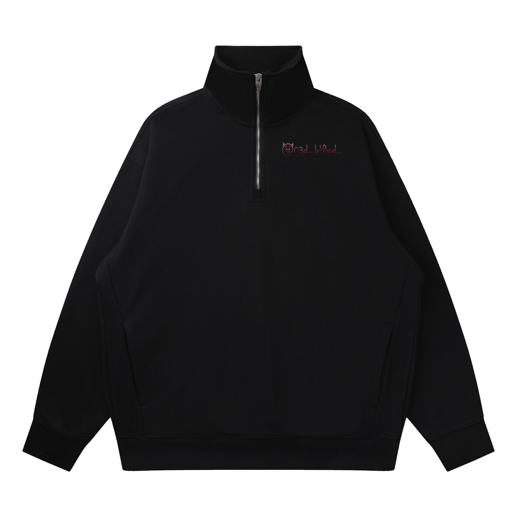 Quarter-Zip Drop Shoulder Sweatshirt