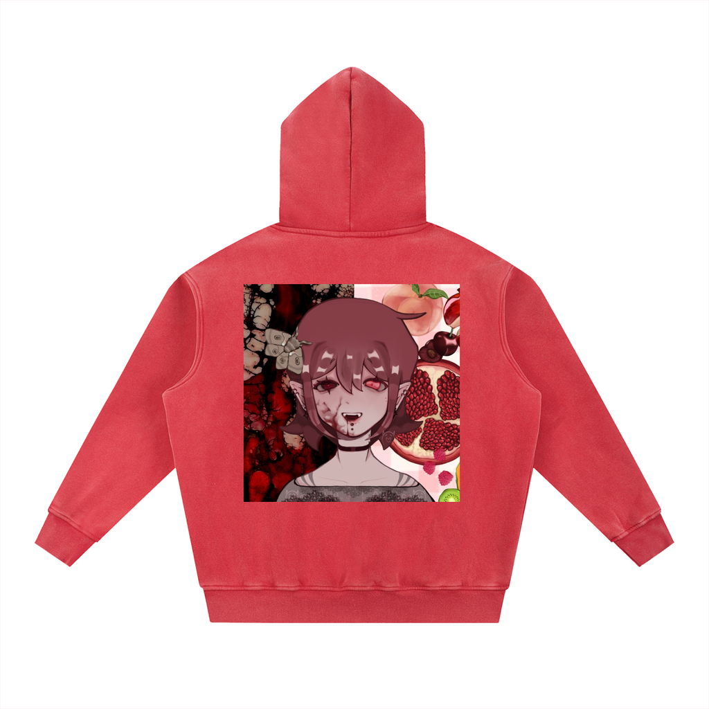 Snow Wash Fleece Oversize Hoodie