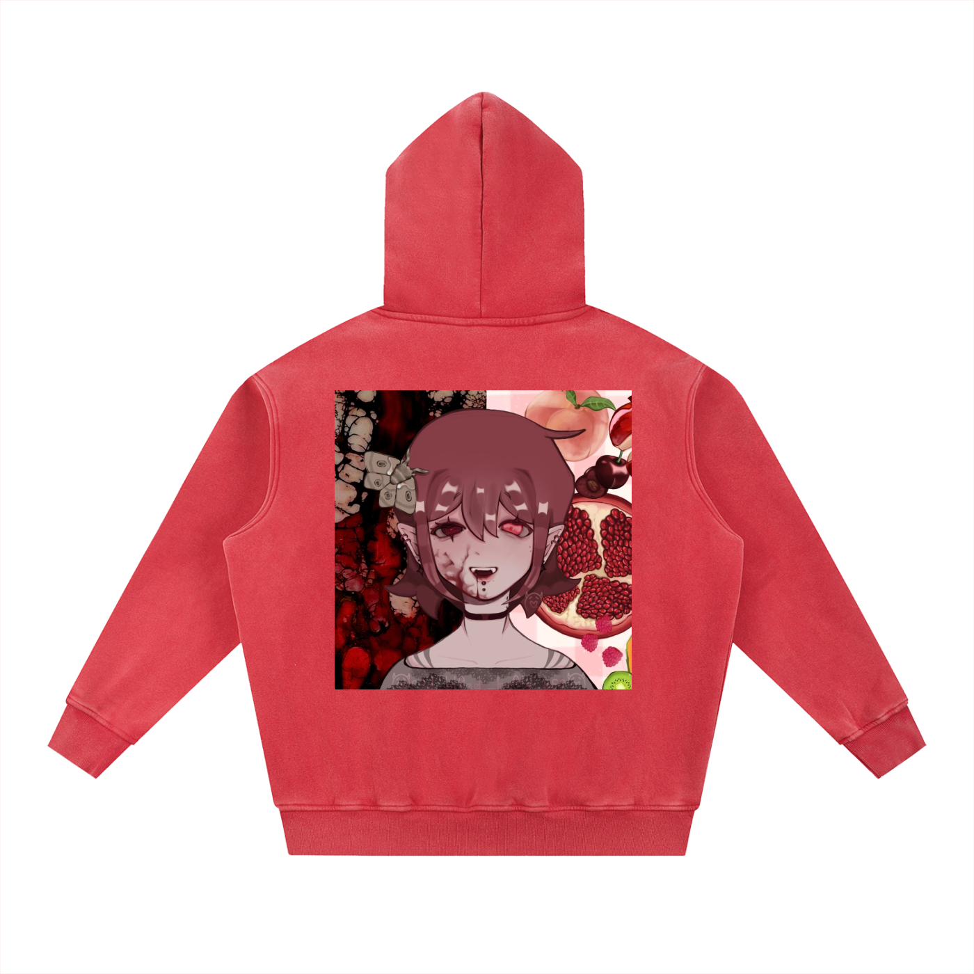 Snow Wash Fleece Oversize Hoodie