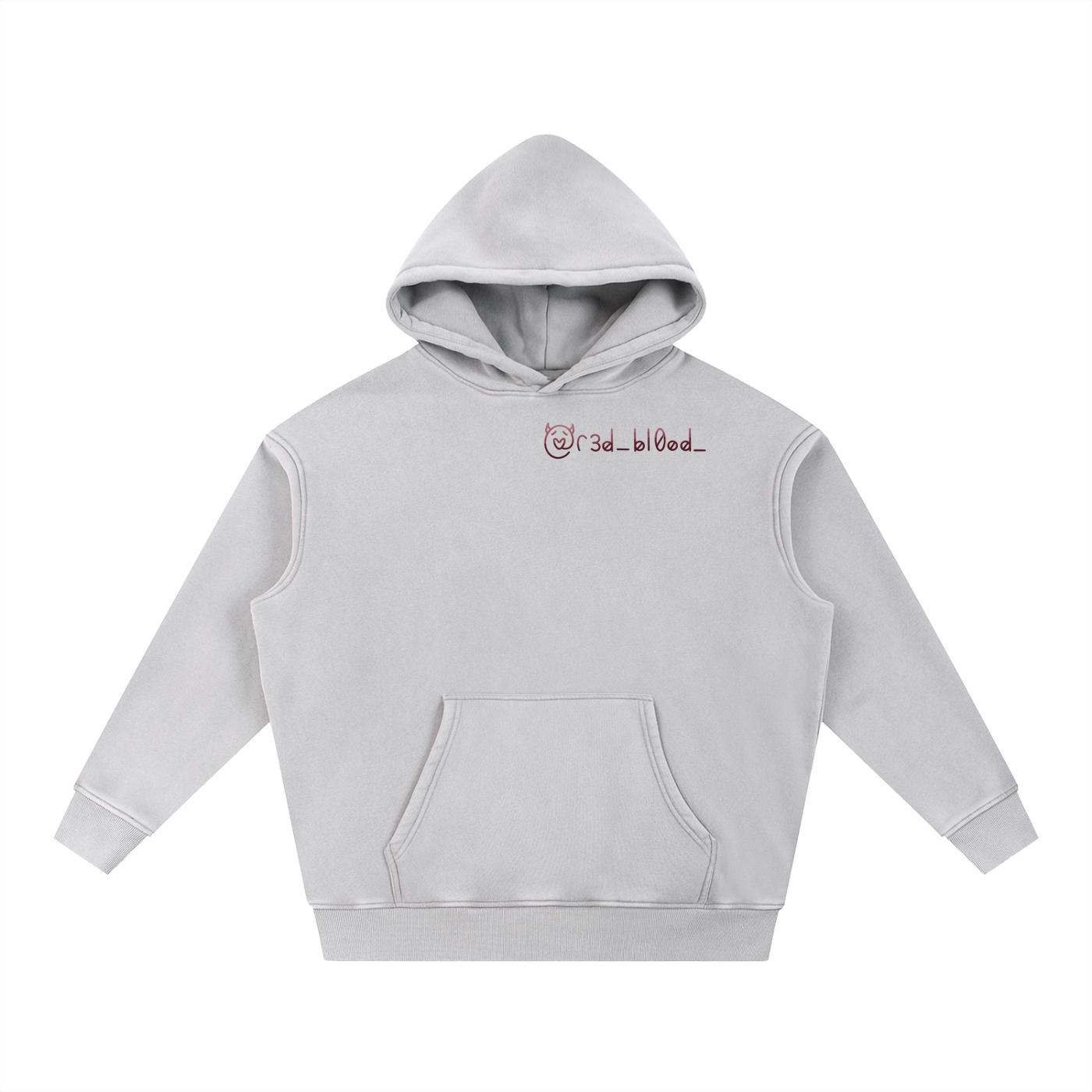 Snow Wash Fleece Oversize Hoodie
