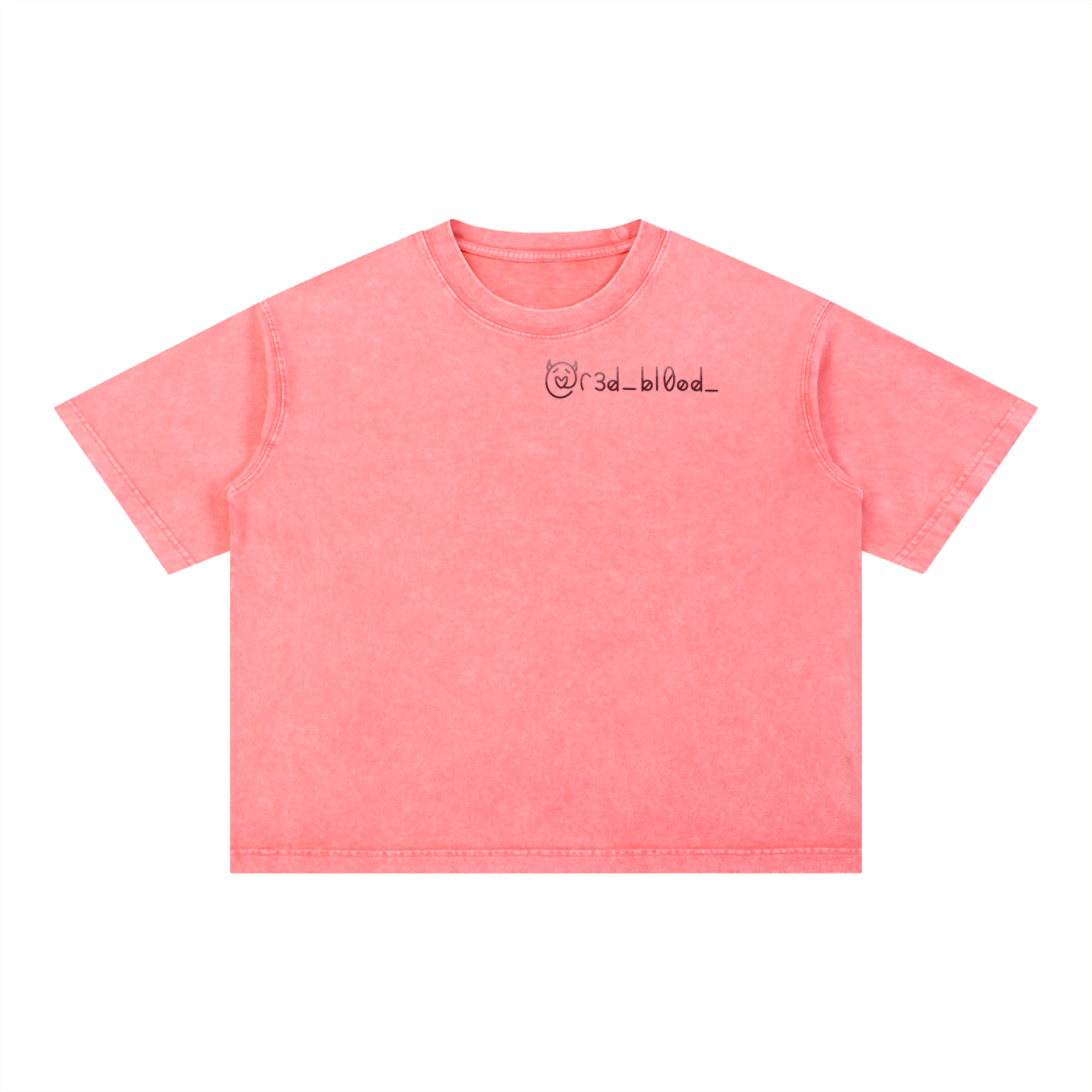 Mineral Wash Boxy Cotton T-Shirt