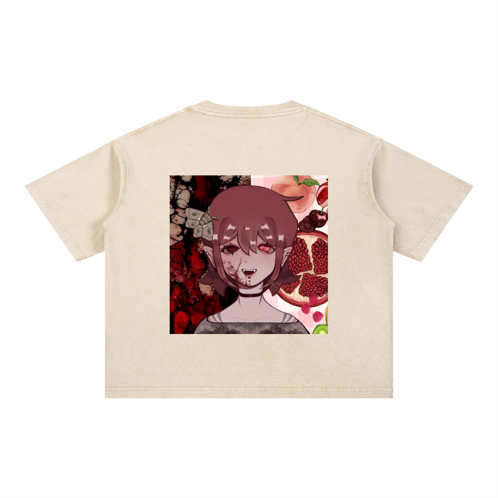 Mineral Wash Boxy Cotton T-Shirt