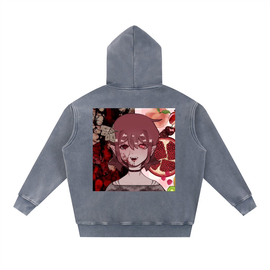 Snow Wash Fleece Oversize Hoodie