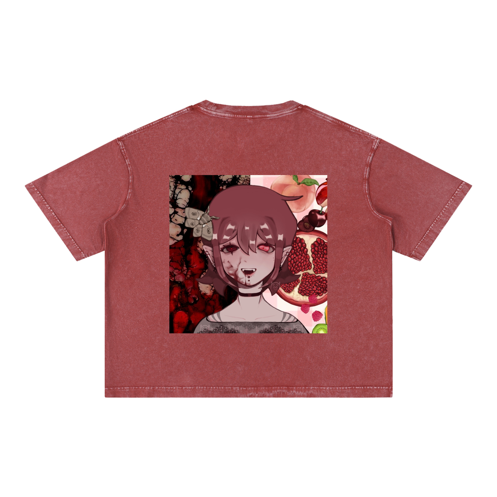 Mineral Wash Boxy Cotton T-Shirt