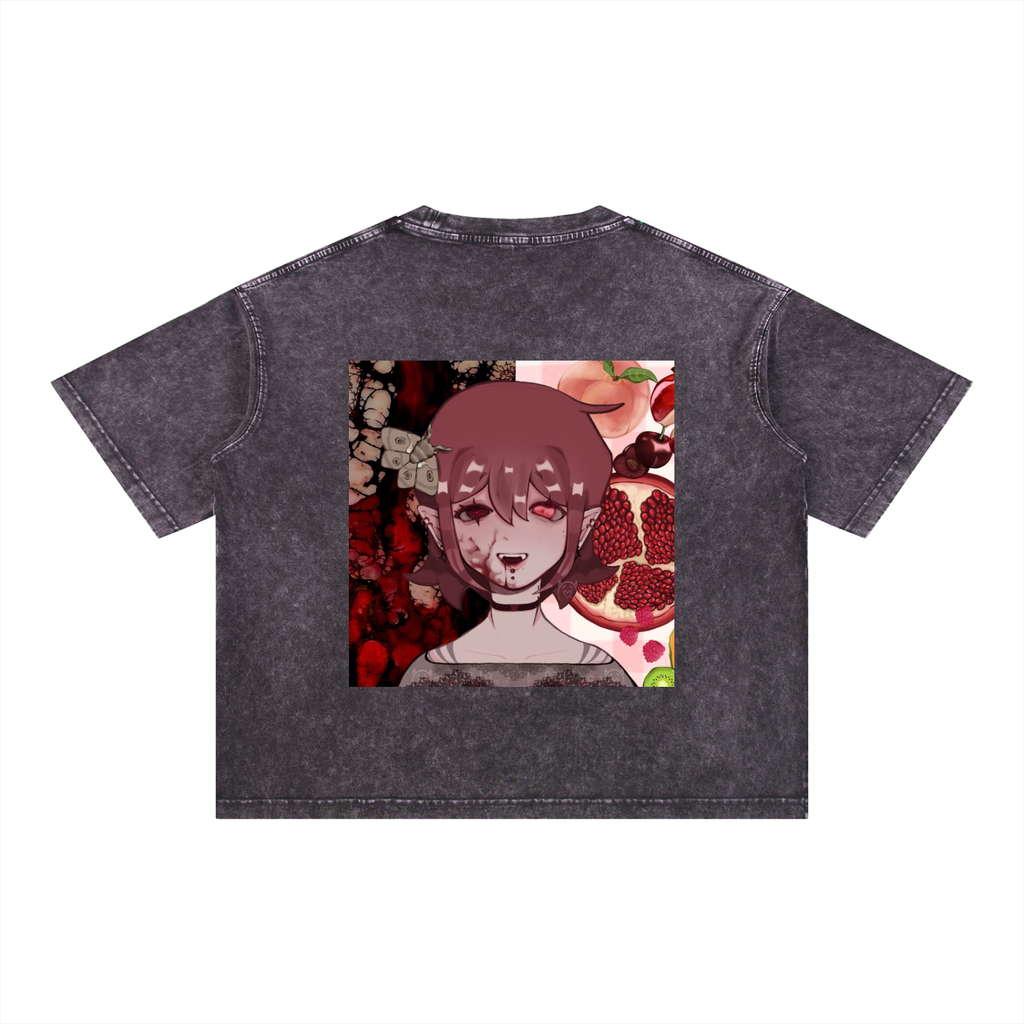 Mineral Wash Boxy Cotton T-Shirt