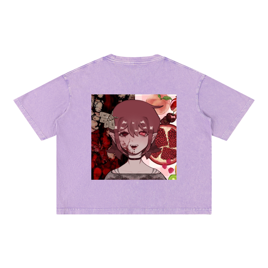 Mineral Wash Boxy Cotton T-Shirt