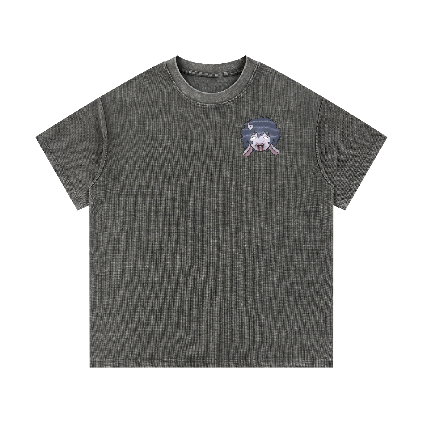 Mineral Wash Waffle Knit T-Shirt