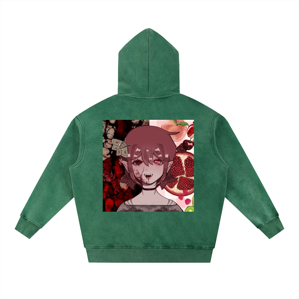 Snow Wash Fleece Oversize Hoodie