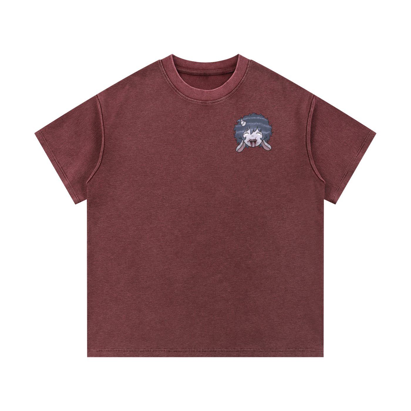 Mineral Wash Waffle Knit T-Shirt