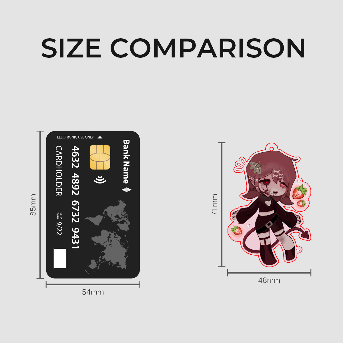 Reddy (Sona) Clear Acrylic Keychains