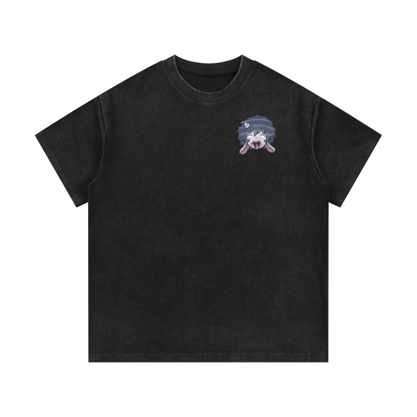 Mineral Wash Waffle Knit T-Shirt